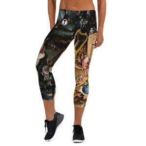 Official HellRazah Music Inc. Renaissance Designer Capri Leggings HeavenRazah Merch