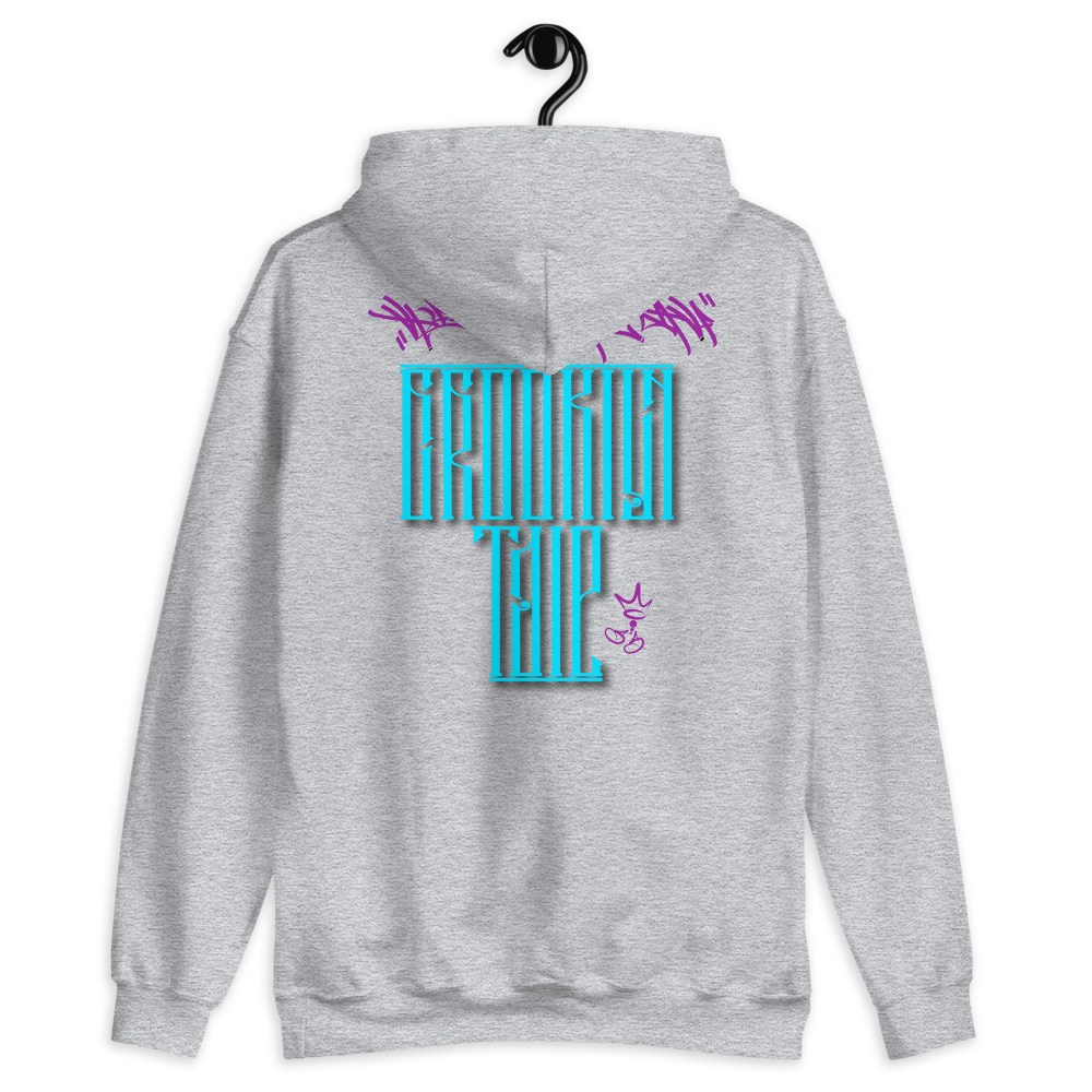 HRMI Brooklyn Tale Designer Hoodie HellRazah Music Inc. Hooded Sweatshirt HeavenRazah Graphics by Sly Ski Original