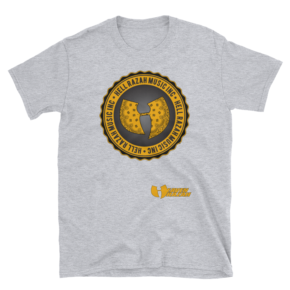 Hell Razah Music Inc Logo Official Heaven Razah Merch Unisex Urban Designer Tee Short-Sleeve T-Shirt