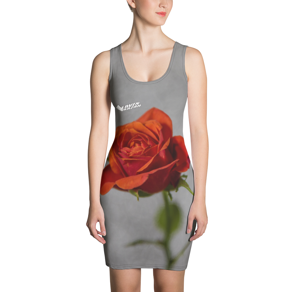 Official HellRazah Music Inc Designer Rose Cut & Sew Dress HeavenRazah Merch