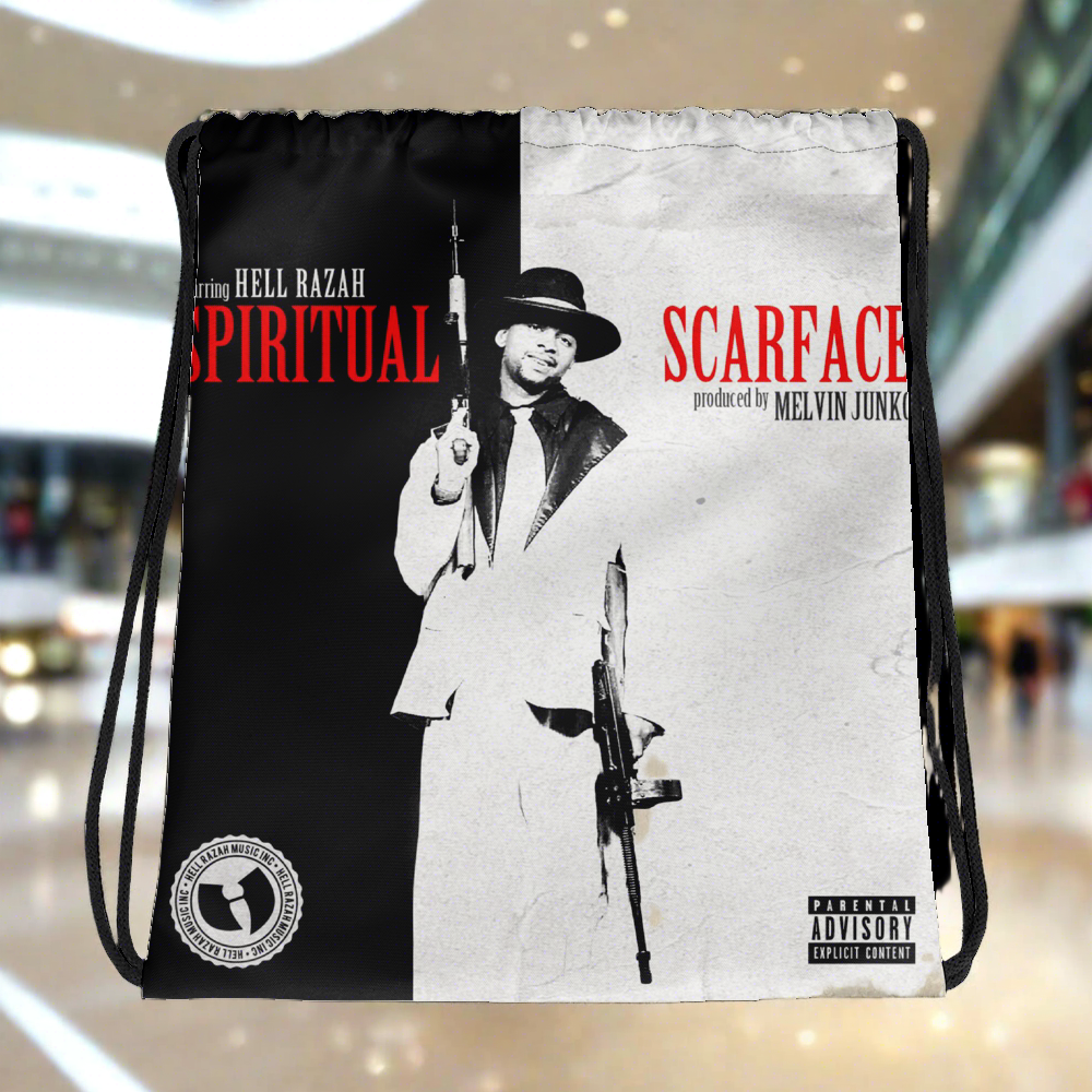 Limited Edition SPIRITUAL SCARFACE Album Cover Art - Collectible Drawstring bag