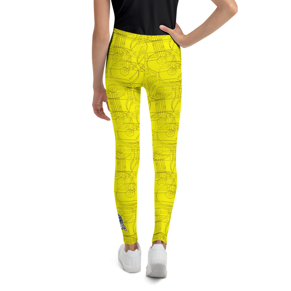 Official HellRazah Music Inc. Designer Teen - Youth Leggings HeavenRazah Merch Graphics by iHustle365_