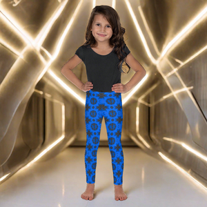 Renaissance Blue Azure Kid's Leggings