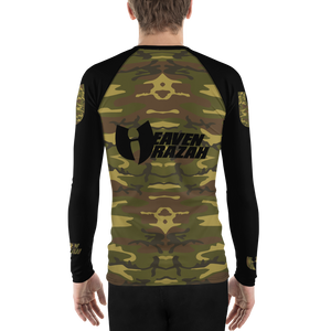 Official Hell Razah Music Inc Camo on Black Sublimated Athletic Men's Rash Guard