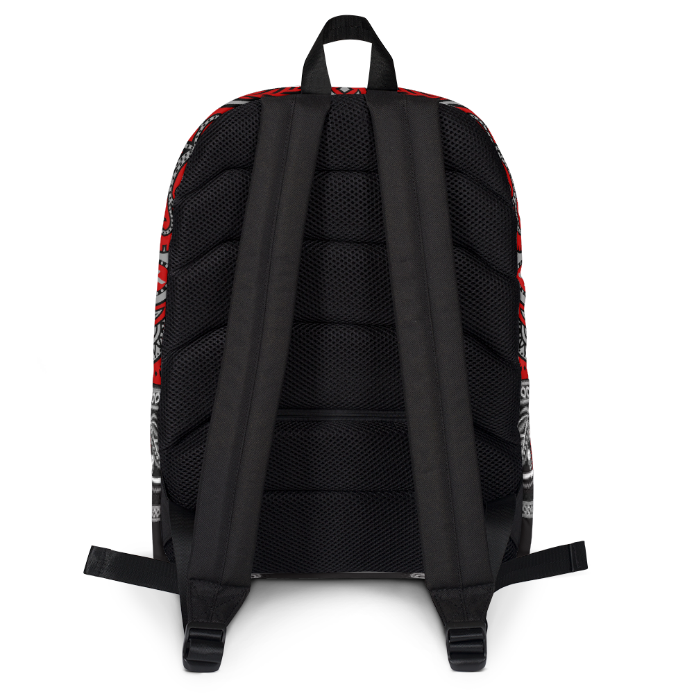 Official Hell Razah Music Inc Red Bandana Designer Backpack