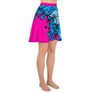 HRMI Pink Hydra Designer Skater Skirt HellRazah Music Inc