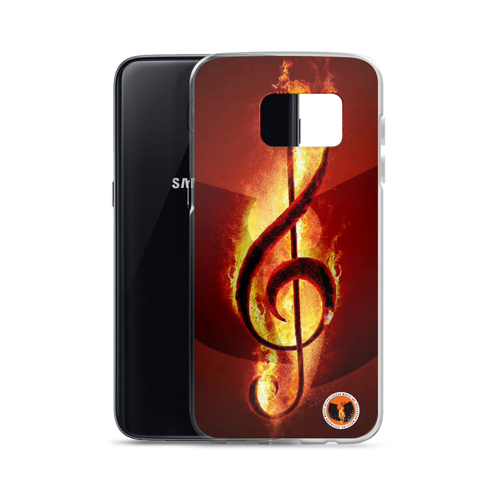 Official HellRazah Music Inc. Designer Limited Edition Fire Samsung Case HeavenRazah Merch Graphics by SmuveMassBeatz