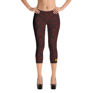 Official Hell Razah Music - Heaven Razah Scripture Print Designer Yoga Capri Leggings Art by iHustle365_