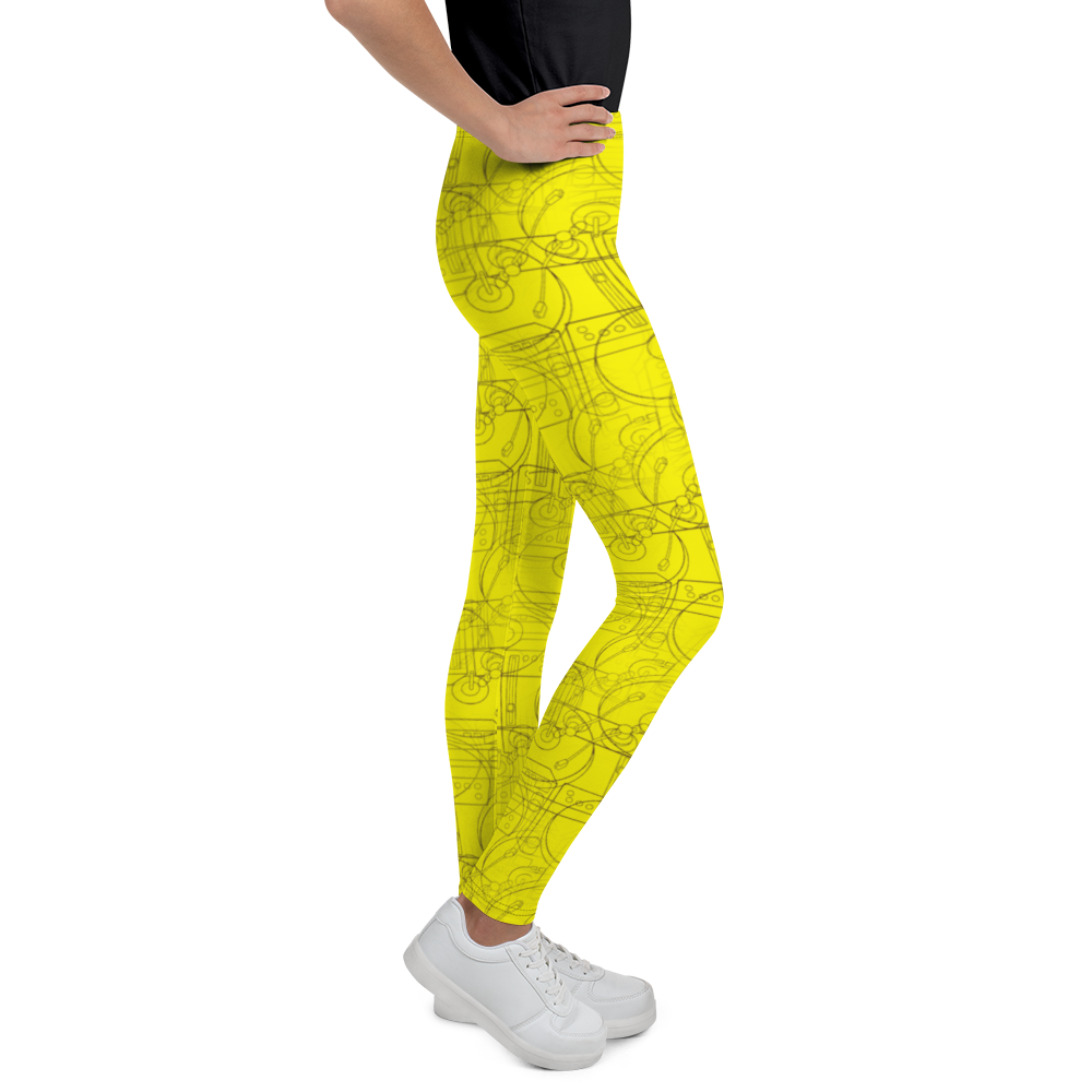 Official HellRazah Music Inc. Designer Teen - Youth Leggings HeavenRazah Merch Graphics by iHustle365_