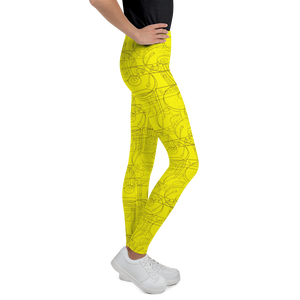 Official HellRazah Music Inc. Designer Teen - Youth Leggings HeavenRazah Merch Graphics by iHustle365_