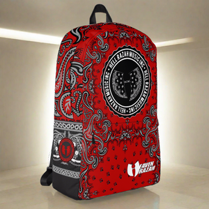 Official Hell Razah Music Inc Red Bandana Designer Backpack