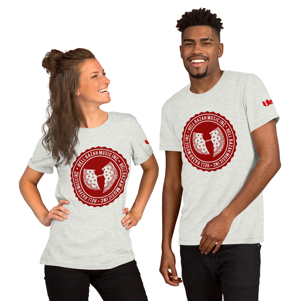 Official Heaven Razah / Hell Razah Music Inc Red Bandana Short-Sleeve Unisex T-Shirt Graphics by Cuban Pete CS75Designs