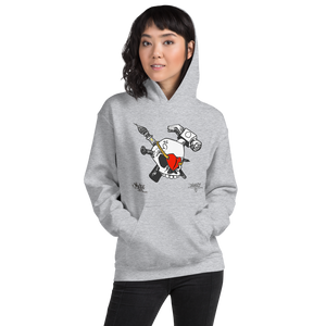 iHustle365 Skull & Heart Soft Hoodie Designer Hooded Sweatshirt