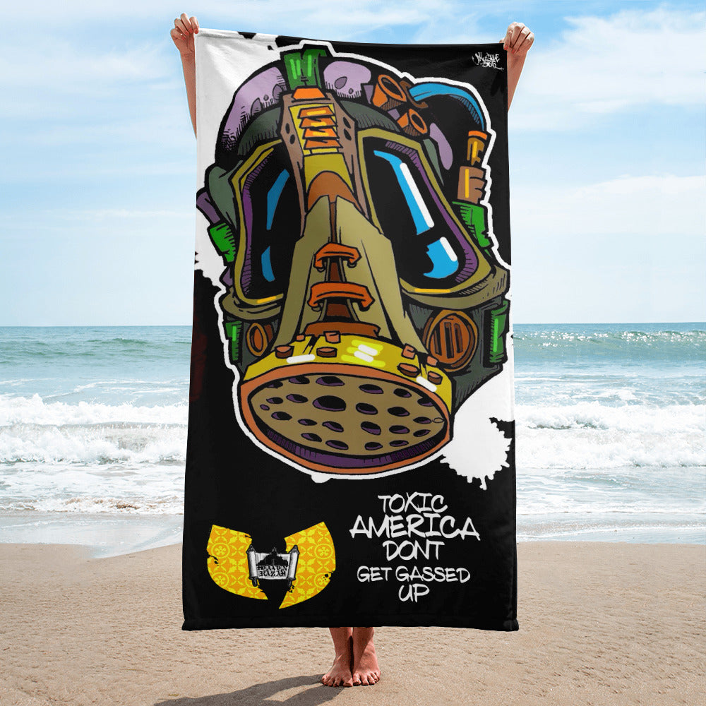 Official Hell Razah Music Inc Dont Get Gassed Graphics by iHustle365_ Designer Beach Towel