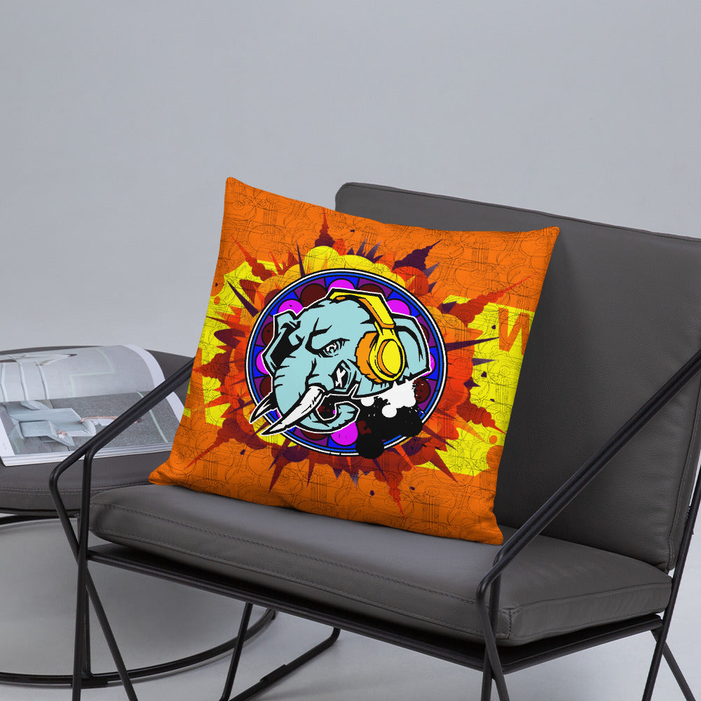 Official HellRazah Music Inc. Designer Throw Pillow. HeavenRazah Merch Graphics by iHustke365_