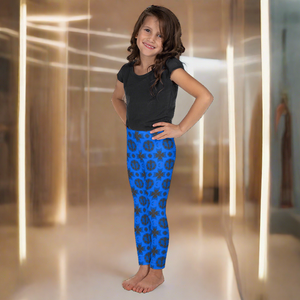 Renaissance Blue Azure Kid's Leggings