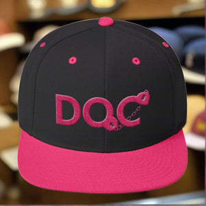 DOC Cuffs Logo Hot Pink Snapback Cap Hat