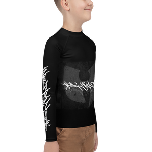 Official HellRazah Music Inc. Skateboarding Tagger Style Athletic Unisex Youth Rash Guard HeavenRazah Merch Graphics by Sly Ski Original