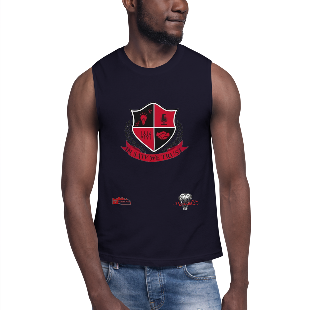 Official Diamond Klub Apparel IN SAIV WE TRUST Designer Unisex Muscle Shirt Saivioo LLC