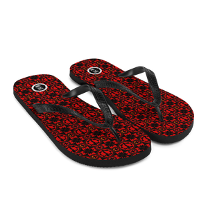 HellRazah Renaissance Pattern Flip-Flops