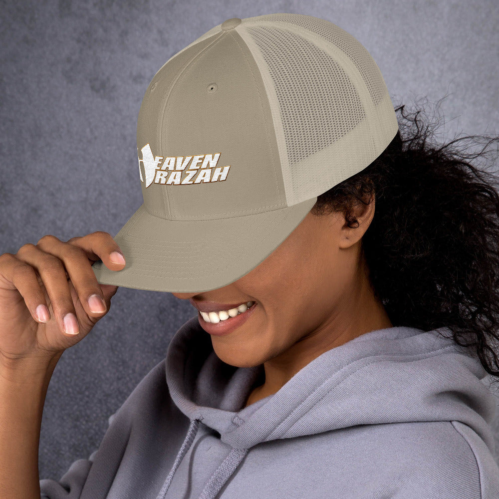 Official HellRazah Music Inc Embroidered Hat HeavenRazah Trucker Cap Graphics by Culture Freedom