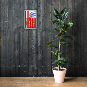 DOC Flag Wall Art Enhanced Matte Paper Framed Poster (in)