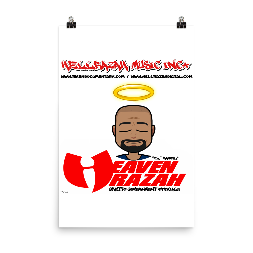 Ghetto Government Officialz Hell Razah Music Inco Halo Official Merchandise Poster