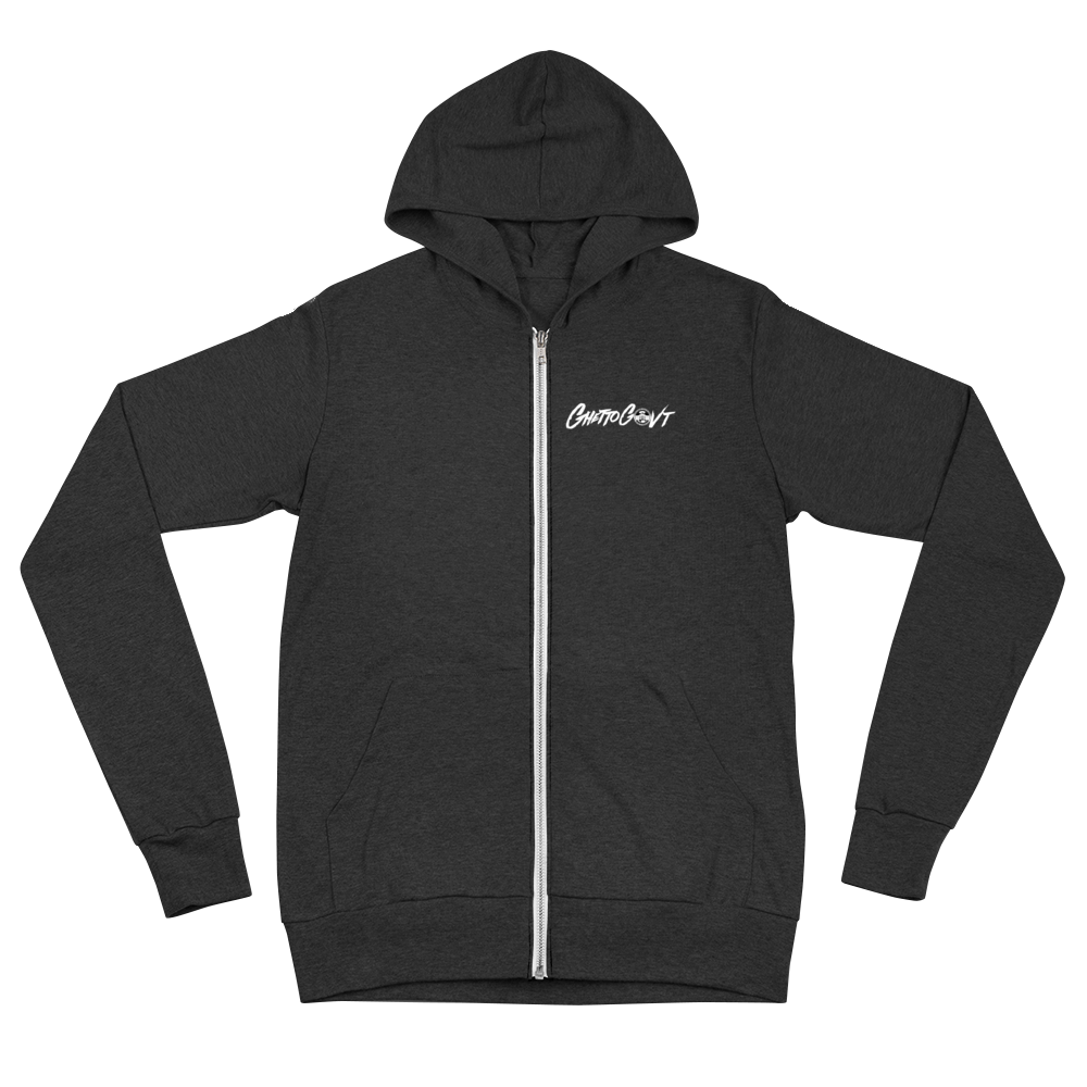 Ghetto Gov't Officialz Heaven Razah / Hell Razah Music Unisex Zip Hoodie