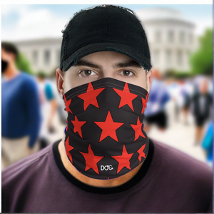 D.O.C. Red Stars Face Shield - Neck Gaiter