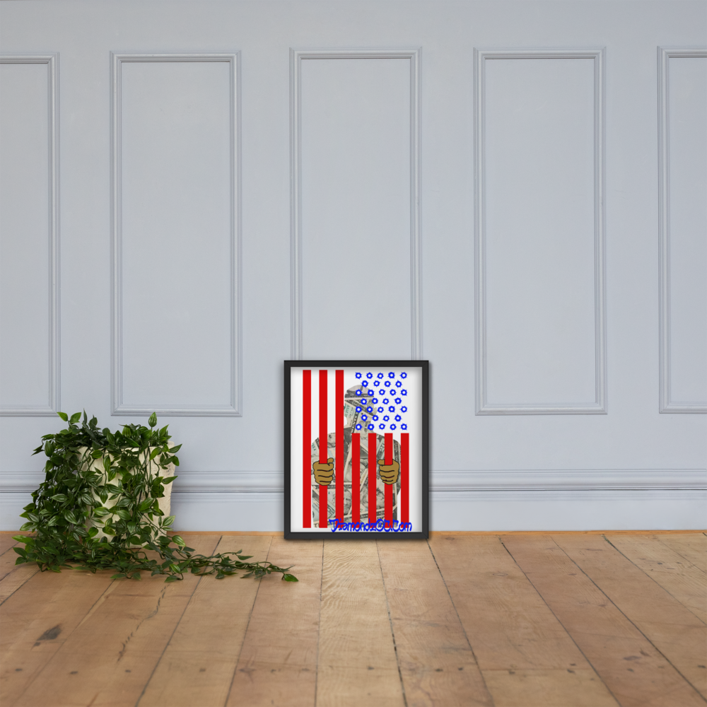 DOC Flag Wall Art Enhanced Matte Paper Framed Poster (in)
