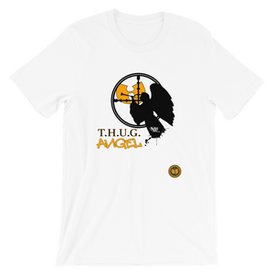 Official Hell Razah Music Inc T.H.U.G. Angel Designer Tee Short-Sleeve Unisex T-Shirt Graphics by iHustle365_ Heaven Razah Merch