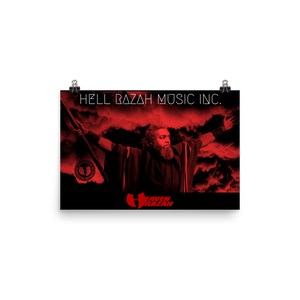 Hell Razah Music Inc Red Logo Official Merchandise Photo paper poster