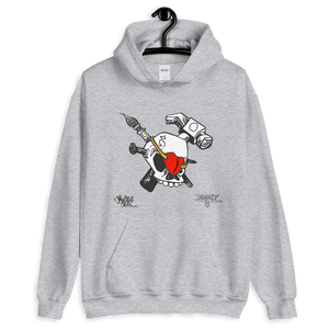 iHustle365 Skull & Heart Soft Hoodie Designer Hooded Sweatshirt