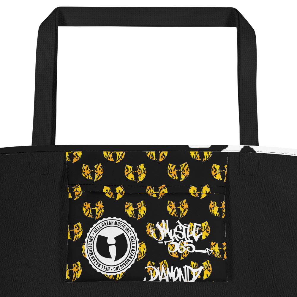 Official Hell Razah Music Inc Dont Get Gassed Up Graphic by iHustle365_ Designer Beach Bag Heaven Razah
