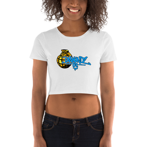 Diamondz O.C. Grenade Urban Designer Women’s Crop Tee art by iHustle365_