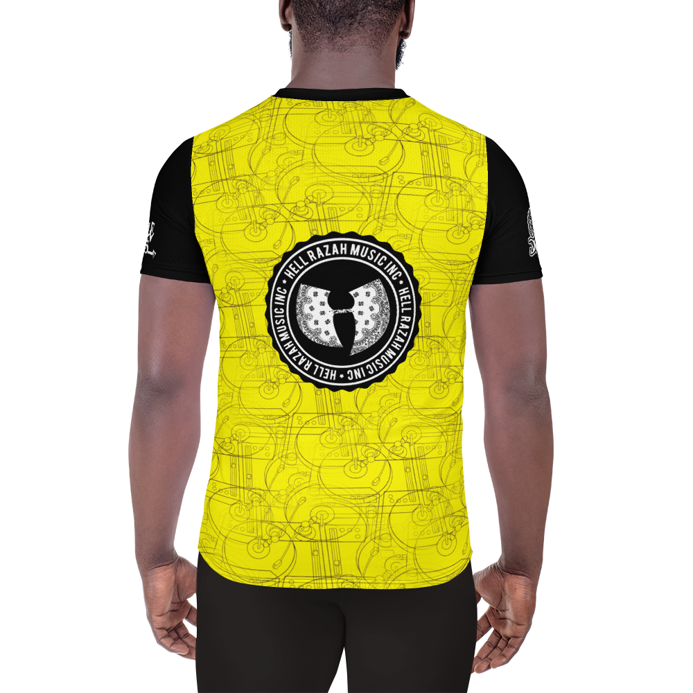 Official Hell Razah Music Inc Elephant Designer Men's Athletic T-shirt Heaven Razah Merch Graphics by iHustle365
