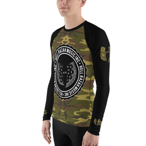 Official Hell Razah Music Inc Camo on Black Sublimated Athletic Men's Rash Guard