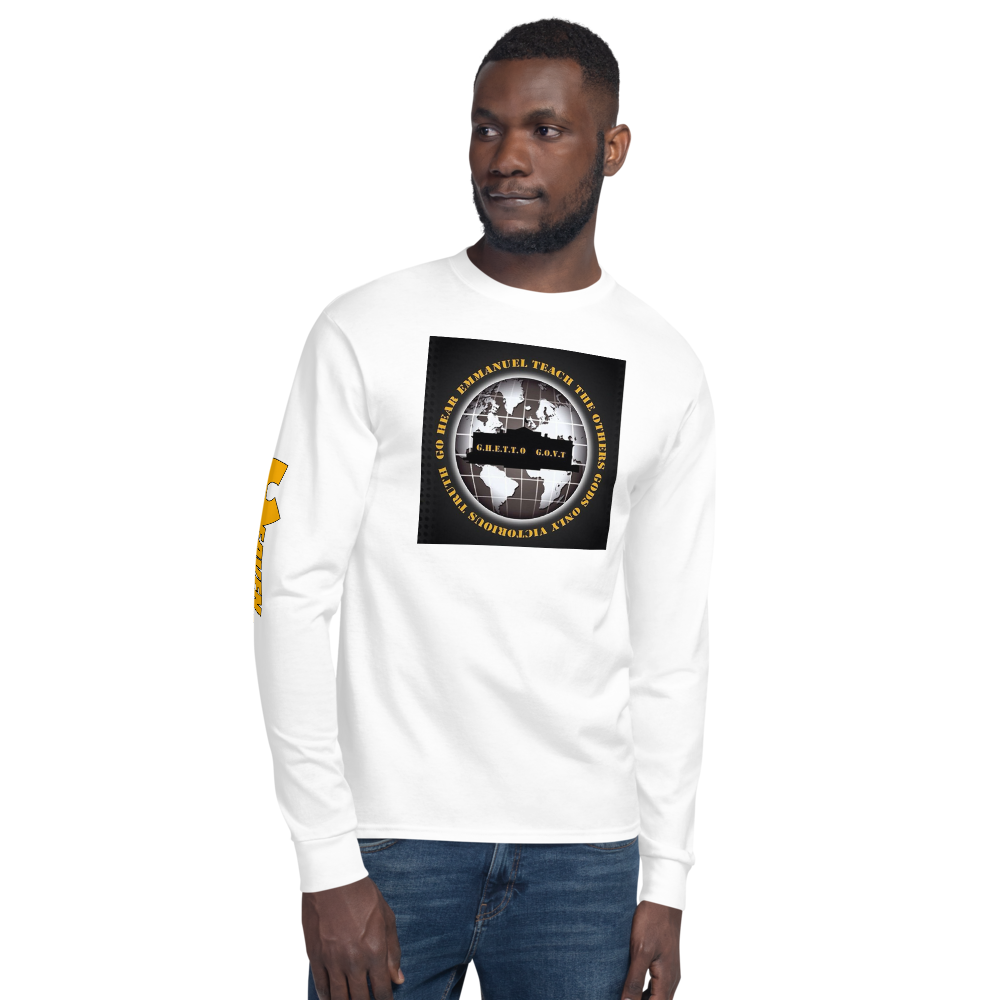 Ghetto Gov't Officialz GGO Throwback Logo Men's Champion Long Sleeve Shirt HeavenRazah - HellRazah Music Inc.