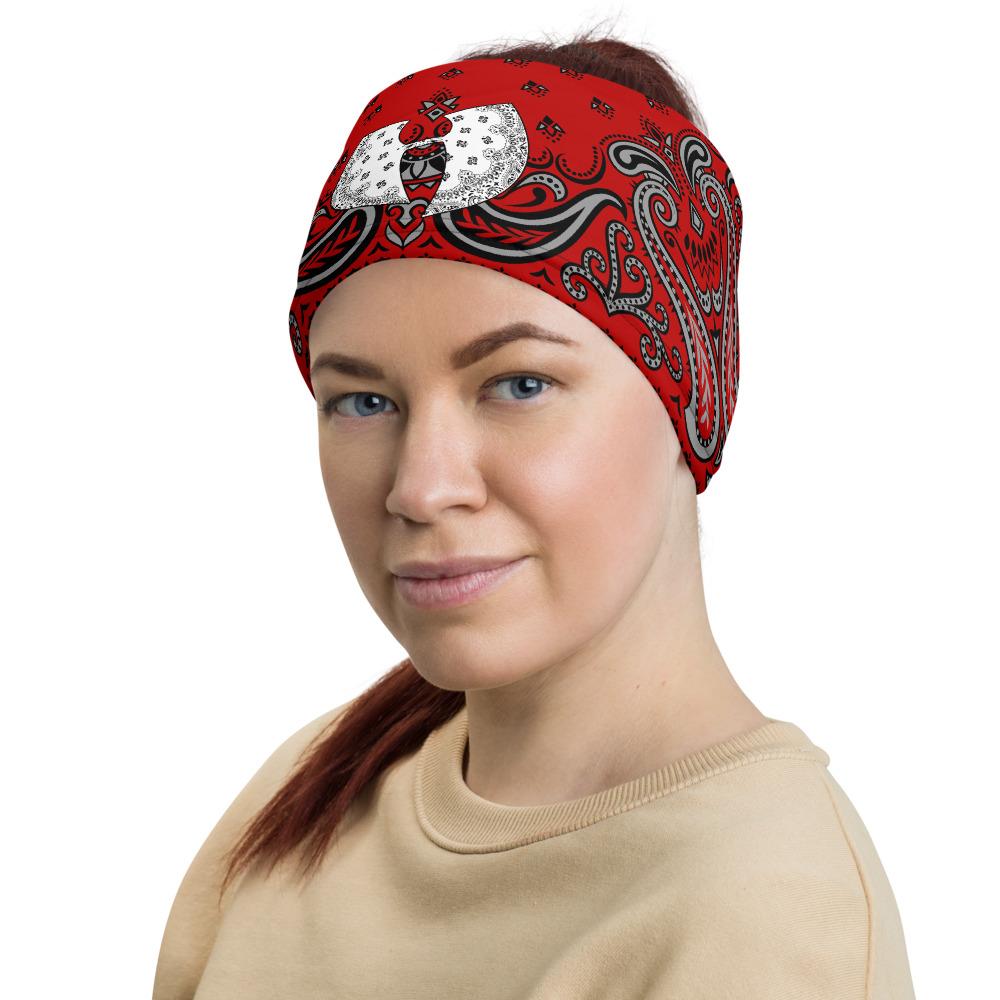 Red Bandana Hell Razah H Logo Facemask - Neck Gaiter