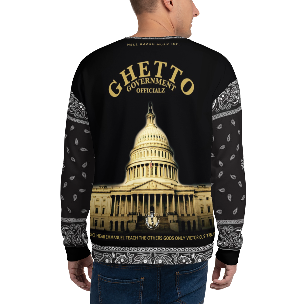 Ghetto Govt Officialz Capitol Designer Sublimated Unisex Sweatshirt