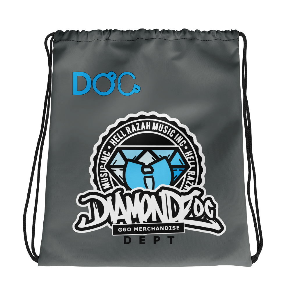 DiamondzOC Logo GGO Dept Drawstring Bag Graphics by iHustle365