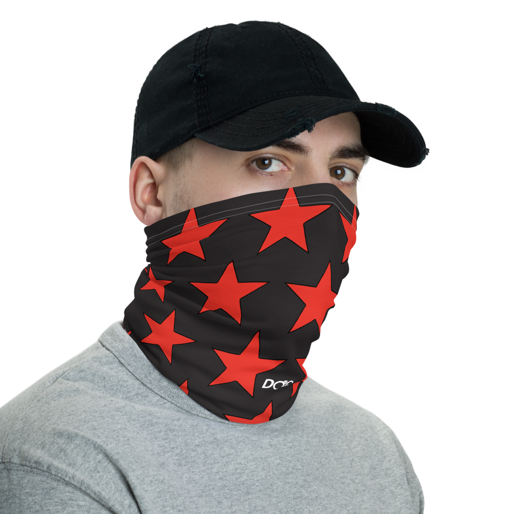 D.O.C. Red Stars Face Shield - Neck Gaiter