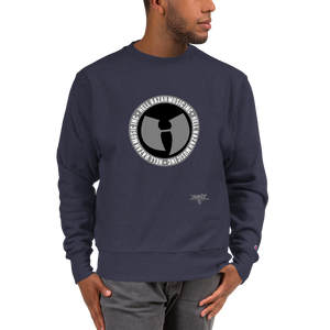 HRMI Black and Gray Logo HellRazah Music Inc. Designer Champion Sweatshirt HeavenRazah