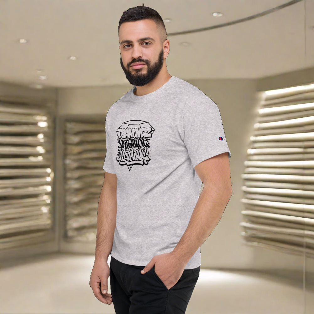 Diamondz Original Clothing Sly Ski Graffiti Men's Champion T-Shirt