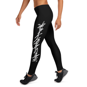 Official HellRazah Music Inc. Skater Style Tagger Designer Leggings Yoga Pants HeavenRazah Merch Graphics by Sly Ski Original