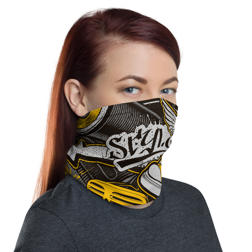 Diamondz Graffiti Style Facemask - Neck Gaiter