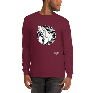 HRMI Praying Beads Fall 19 HellRazah Music Inc Designer Long Sleeve T-Shirt HeavenRazah Merch Graphics by iHustle365