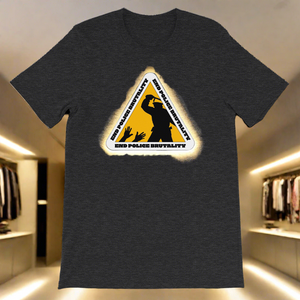End Police Brutality Sign by Diamondz OC Designer Short-Sleeve Unisex T-Shirt Urban Protest Tee