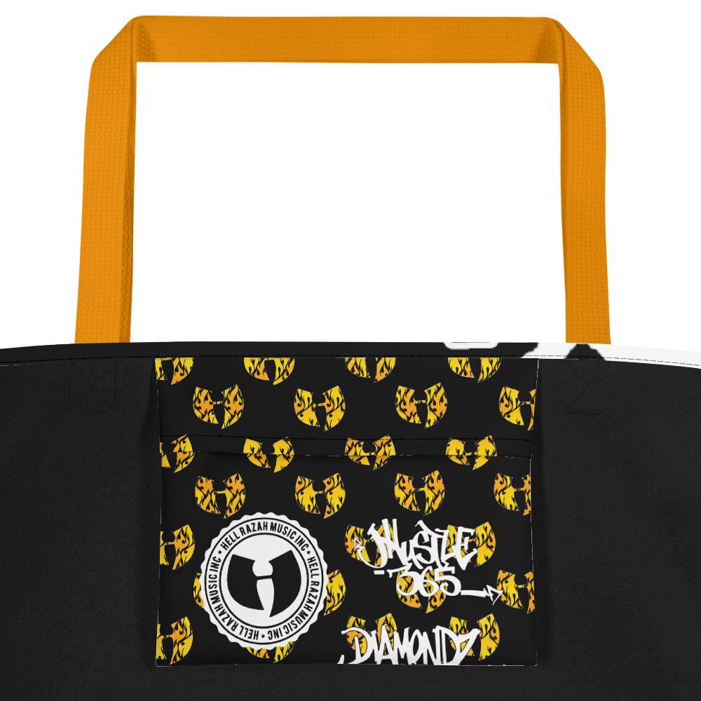 Official Hell Razah Music Inc Dont Get Gassed Up Graphic by iHustle365_ Designer Beach Bag Heaven Razah