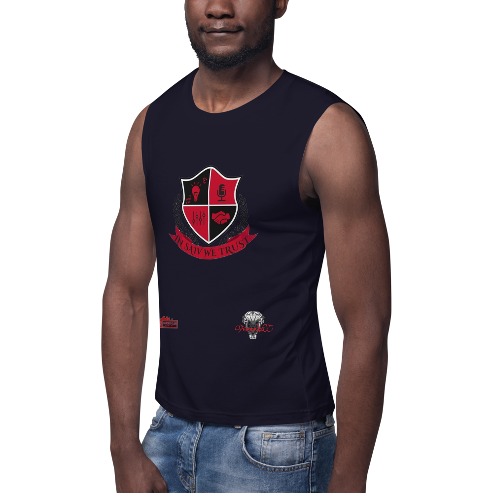 Official Diamond Klub Apparel IN SAIV WE TRUST Designer Unisex Muscle Shirt Saivioo LLC